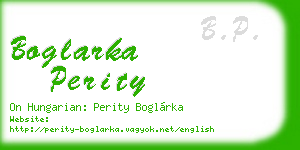 boglarka perity business card